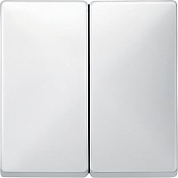 Лицевая панель Schneider Electric Merten Antique для 2-кл. выключателя белый